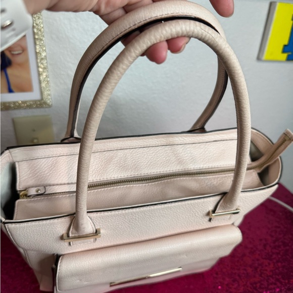 KATE SPADE ♠️ Light Blush Pink/Ivory Satchel Purse, Dual Handles, Gold Hardware💓 - Picture 4 of 17